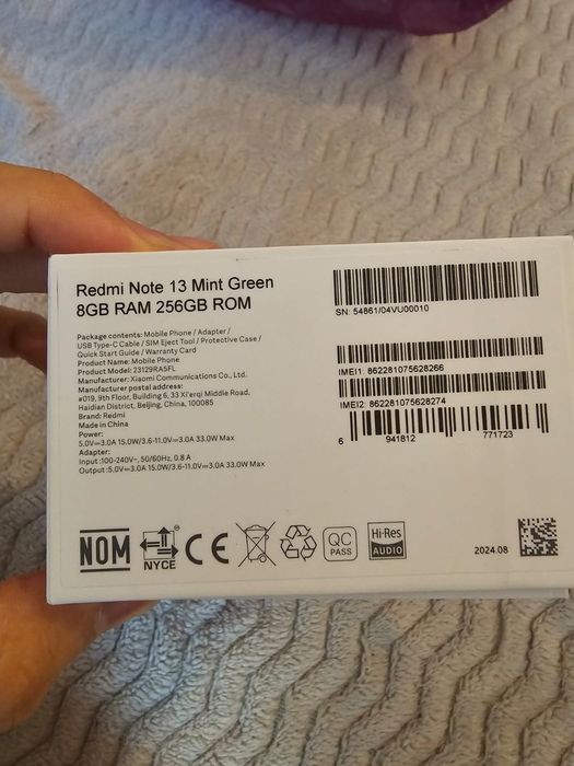 Redmi note 13  8/256