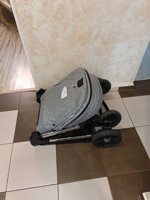 CANGAROO Комбинирана количка 3в1 EMPIRE Сива