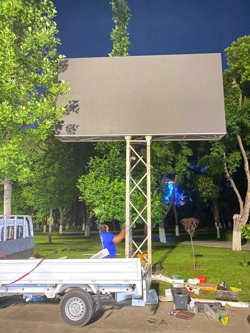 Рекламные экраны. LED экран Tashqi reklama