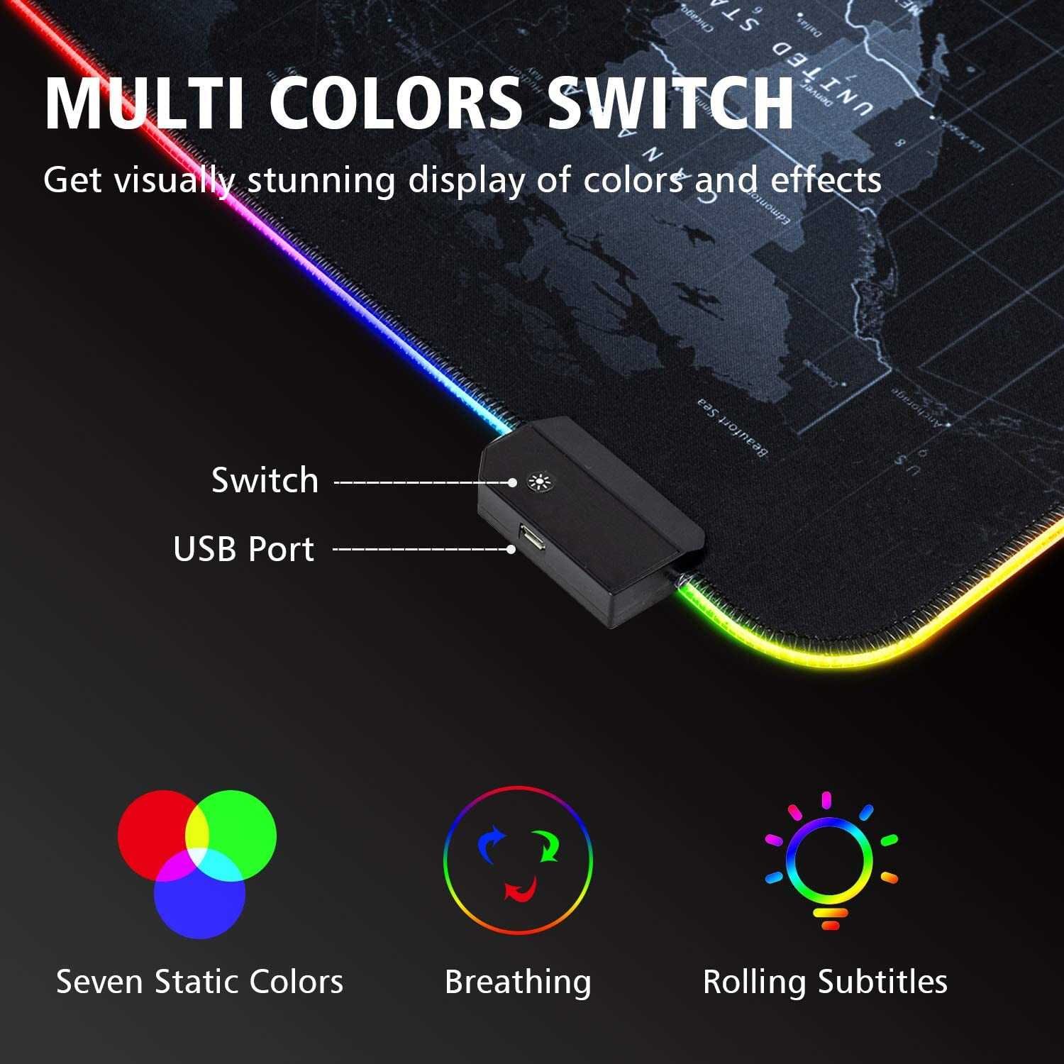 70х30 90x40 ASUS ROG gaming Геймърски пад подложка мишка mousepad RGB