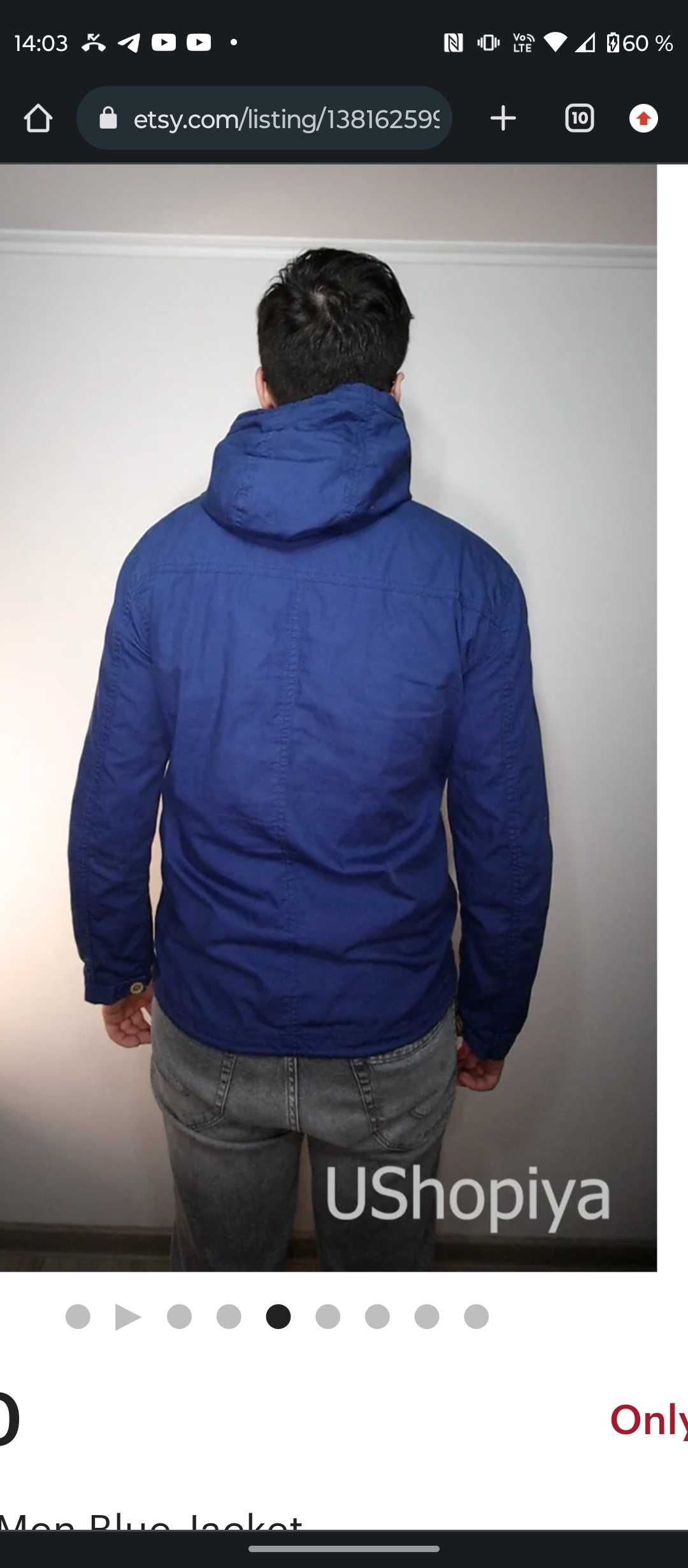 Jachetă Tommy Hilfiger Blue