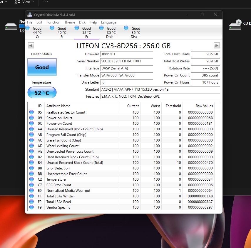 SSD M.3 LITE-ON dell lenovo 256 rack extern