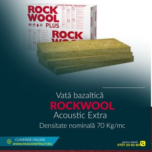 Vată Bazaltica Rockwool Acustic Acoustic Extra 10cm 14.4m2