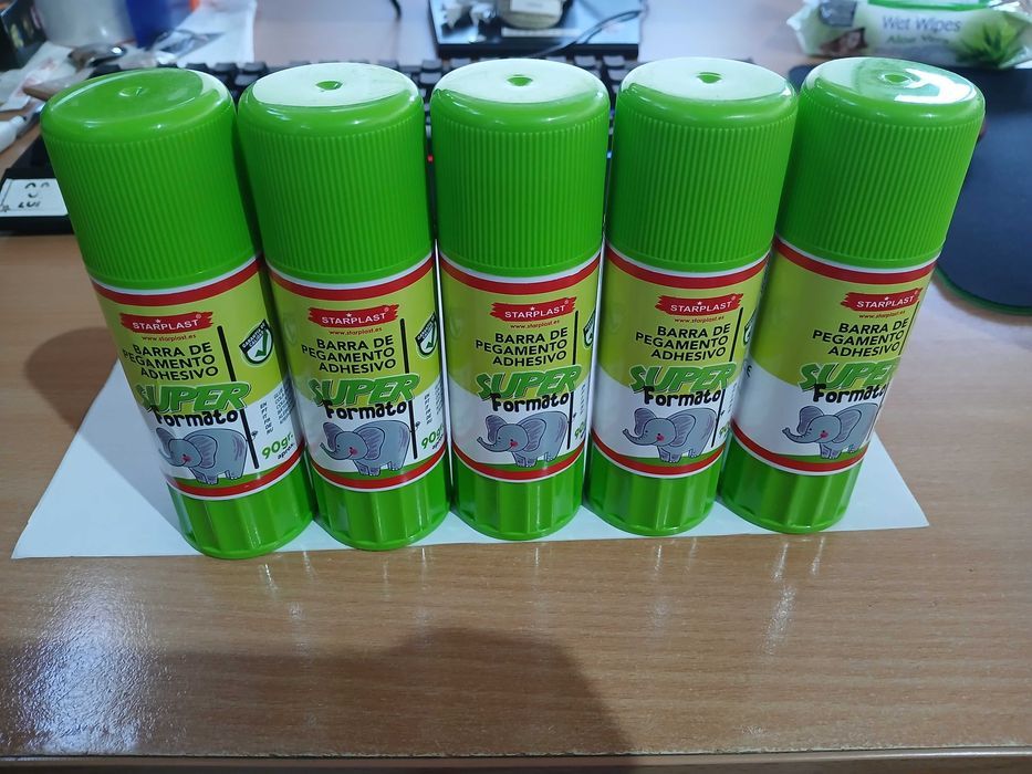 Set 5 lipici pentru copii Starplast XXL 90g, pentru scoala/hobby