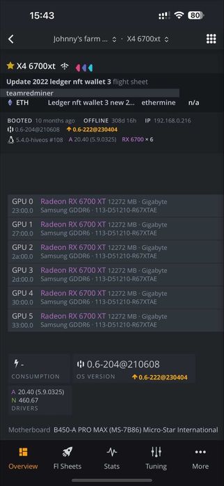 sistem minare crypto - mining rig - Placi Video - Radeon 6700 XT