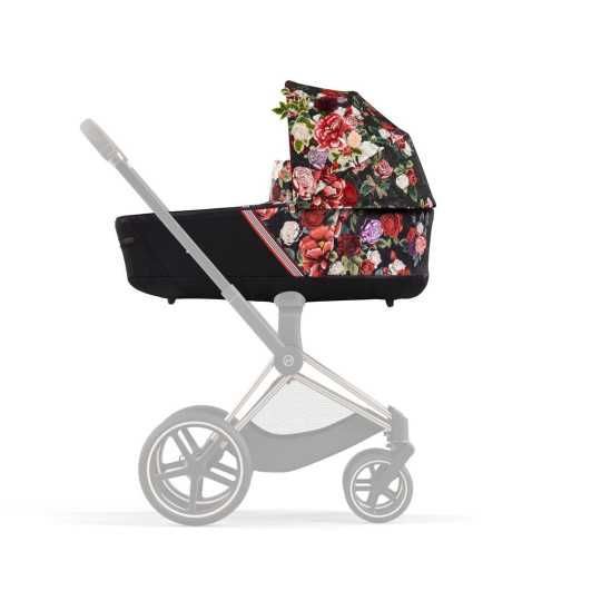 Кош за новородено Cybex Priam 4 /e-PRIAM Lux Spring Blossom Dark