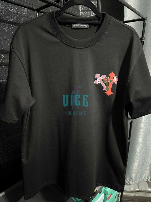 Tricou Chrome Hearts Multi Color Cross Black [VICE YOUR PLUG]