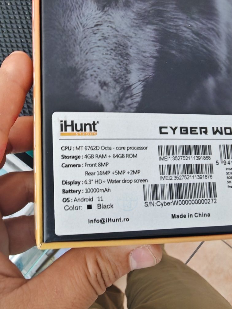 Ihunt Cyber Wolf 4G, 4/64 GB, Nou, Garanție