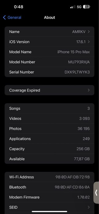 Iphone 12 Pro Max 256GB Natural Titanium БЕЗУПРЕЧЕН