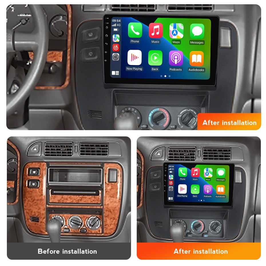 Navigatie Android 14 Nissan Patrol 2002-2004 1/8 Waze CarPlay CAMERA