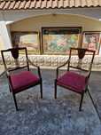 Прекрасен чифт антикварни немски столове кресла Biedermeier