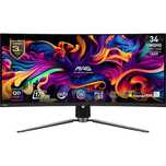 Monitor LED MSI Gaming MAG 341CQP Curbat 34 inch UWQHD QD-OLED 175 Hz
