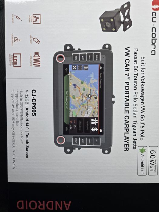 Android 14.0 Multimedia VW Golf 5, 6, Polo, Passat b6, b7, Touran, Tig