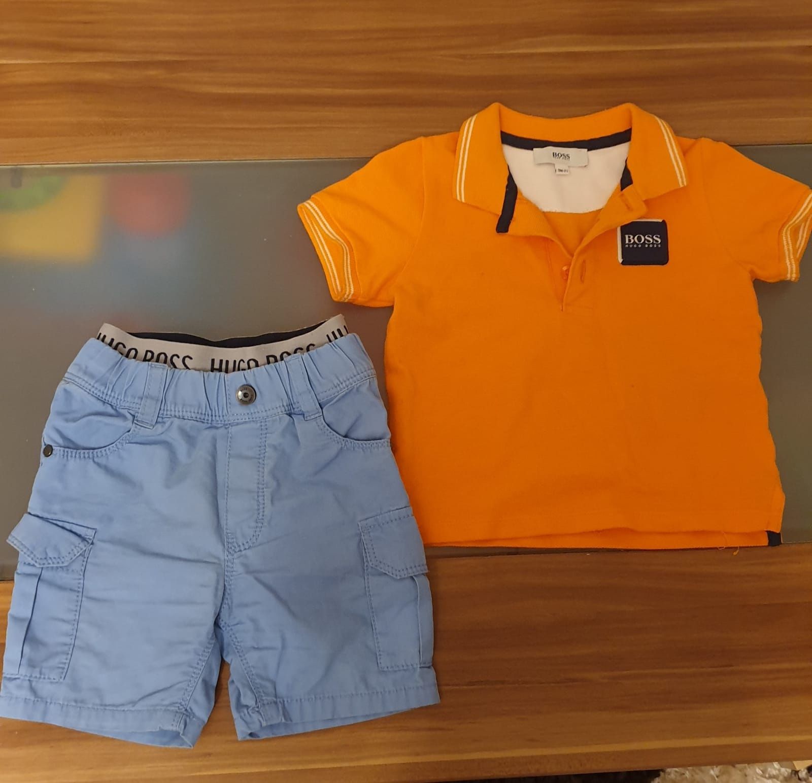 Hugo Boss Tricou + Pantaloni scurți 9- 12 luni