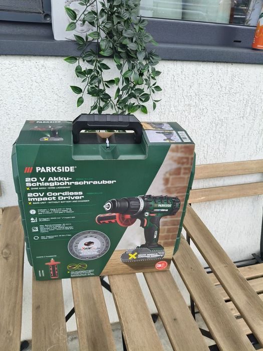 Bormașină cu percuție parkside 20v