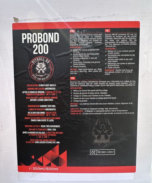 Silicon profesional PROBOND200 600ml