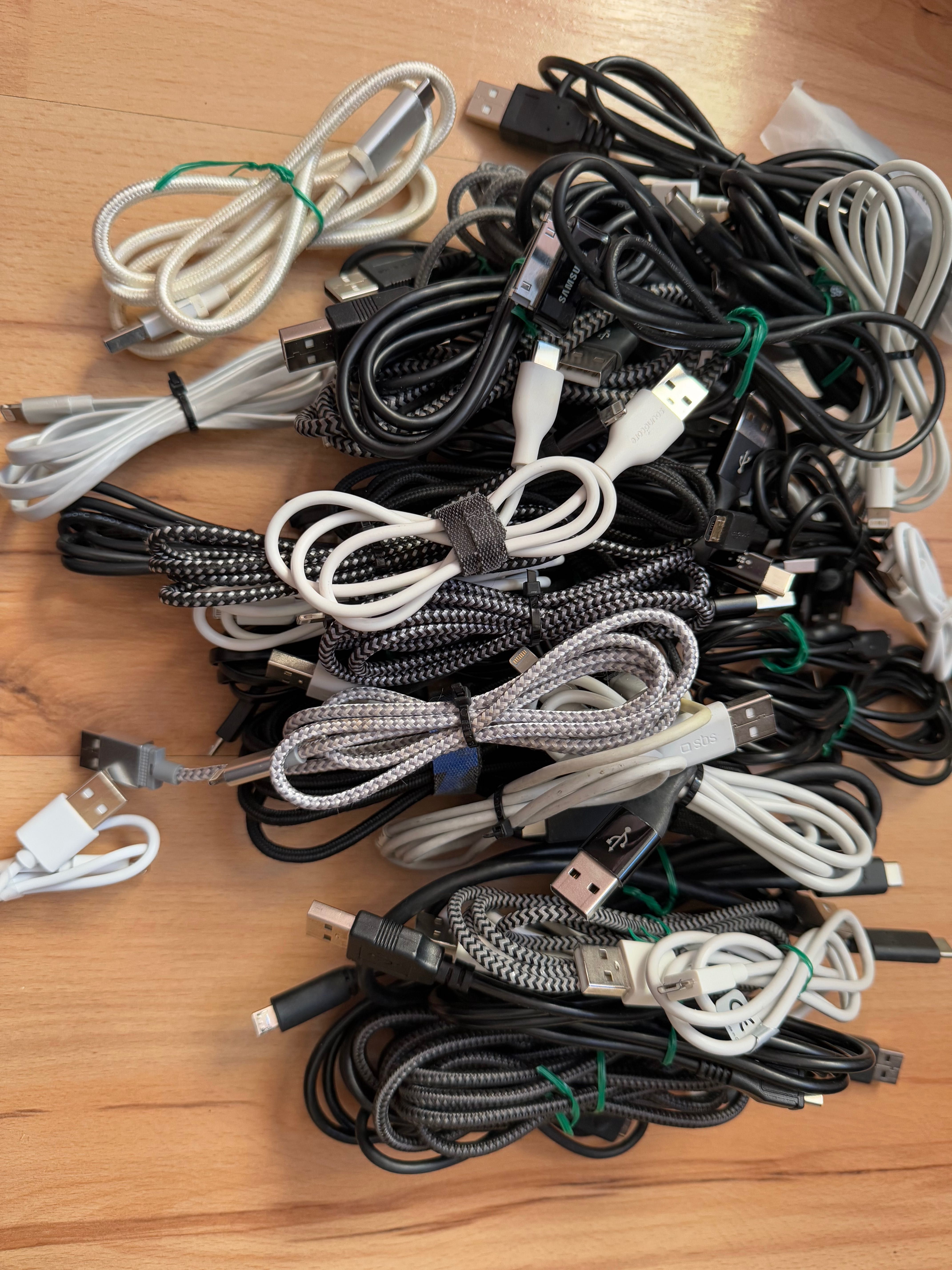 Разпродажба на USB A B C Micro Кабели