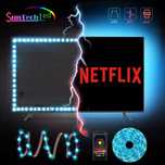 Banda LED RGB 5M USB 5V lumina ambientala TV + controller Bluetooth