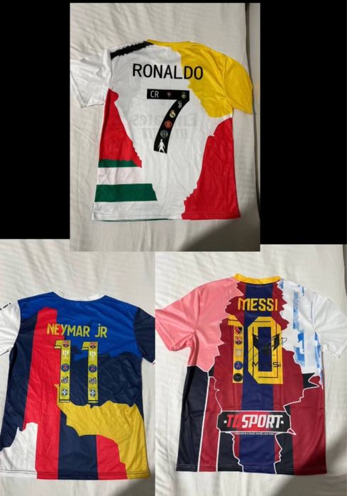 Футболка легенд Ronaldo, Messi, Neymar | Коллекционная (L–2XL)