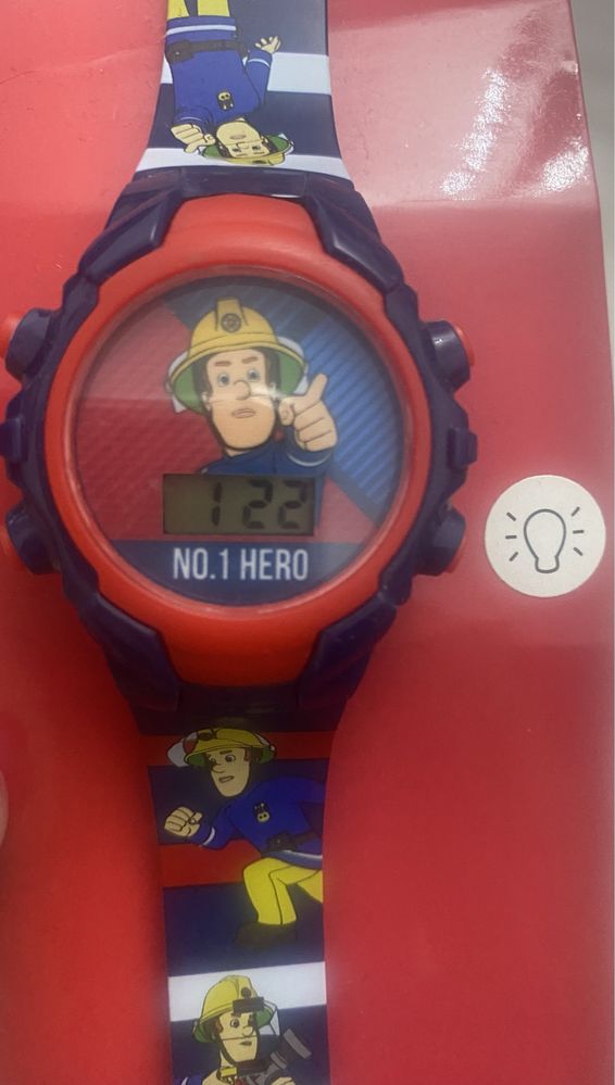 Ceas de mana digital copii cu lumini Fireman Sam