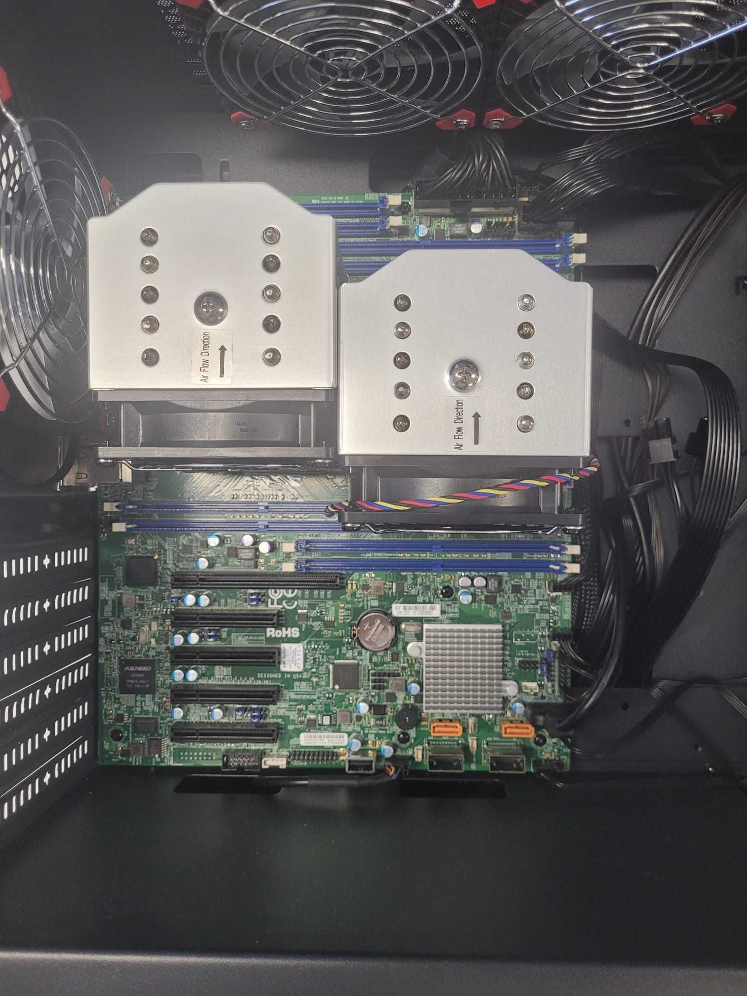 Placa baza server - Supermicro X10DRL-LN4 + Xeon E5 V4 + Cooler