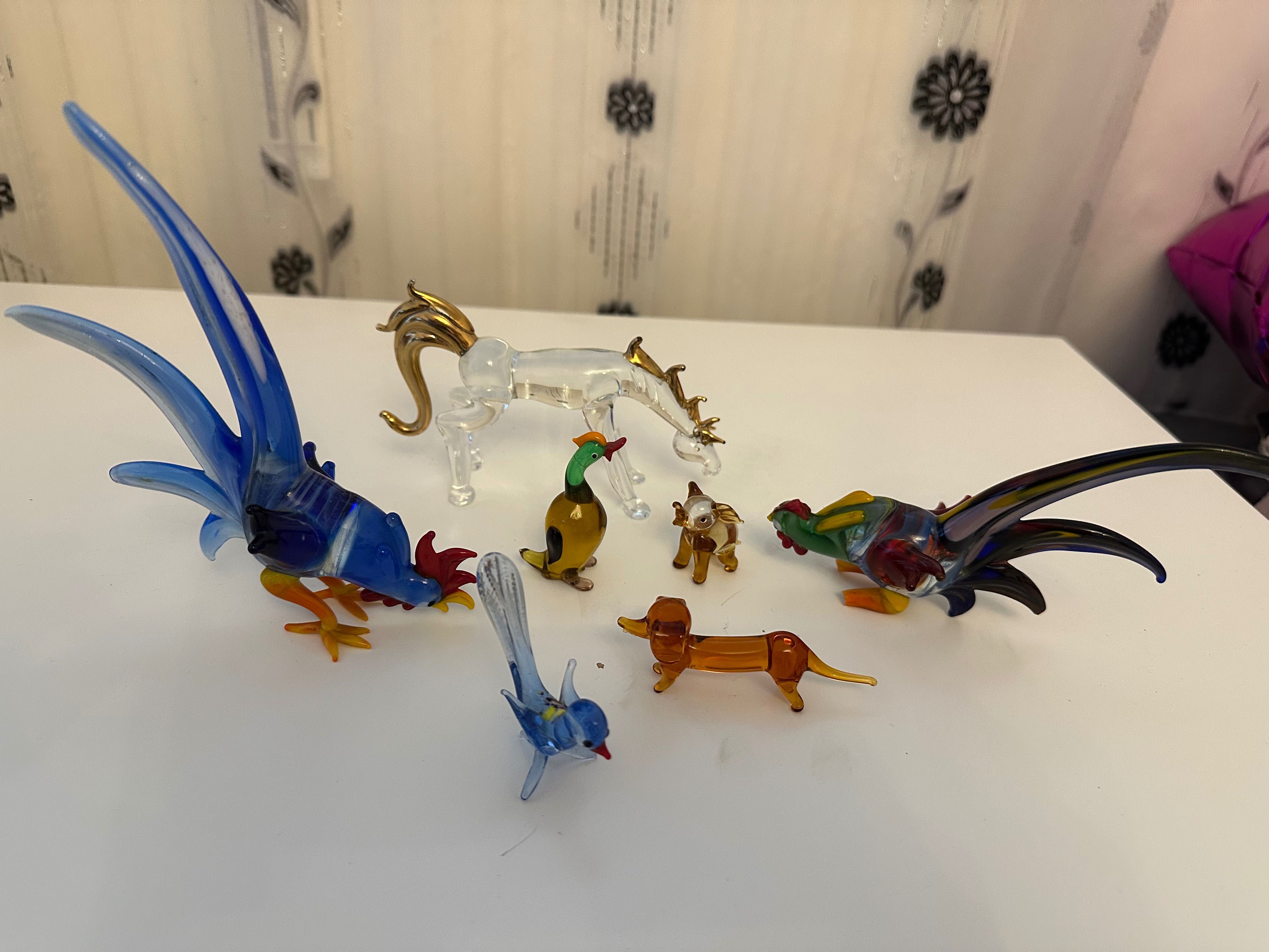 Стъклени фигури от Murano стъкло италия