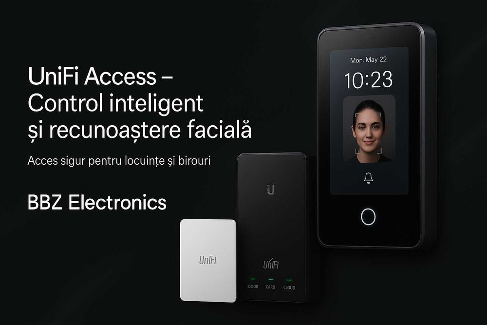 Montaj și configurare echipamente UniFi –camere,Wi-Fi,Control access