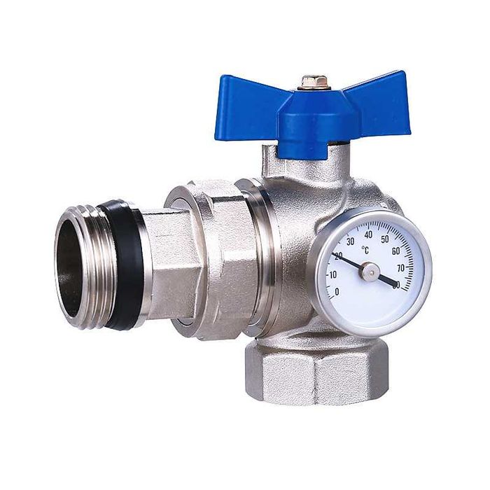 Шаровой кран с термометром SR Lux