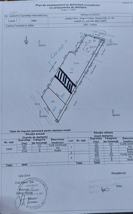 Vand teren ptr casa in Chitila Ilfov
