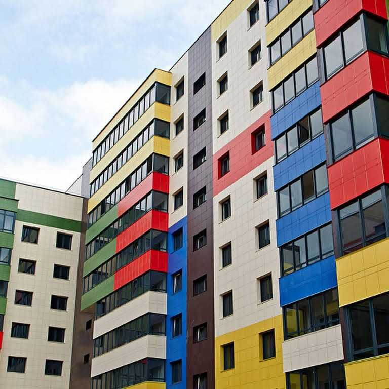 Фасады зданий из HPL-панелей (материал) Костанай