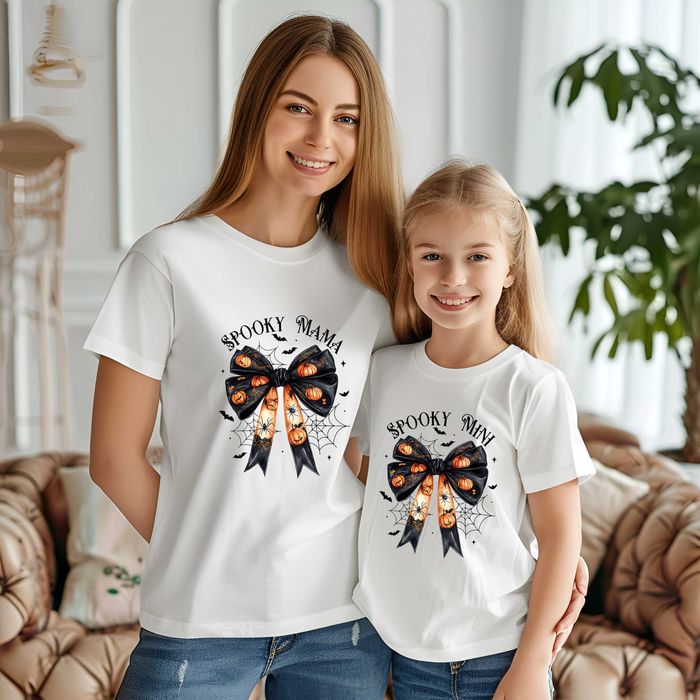 Тениски за Halloween за мама и аз