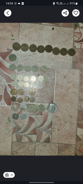 Монеты разные. Отдам все за 10.000тг