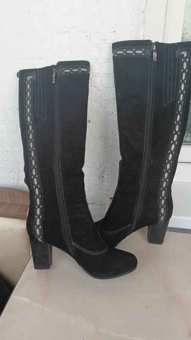 Сапоги замшевые 37 размер