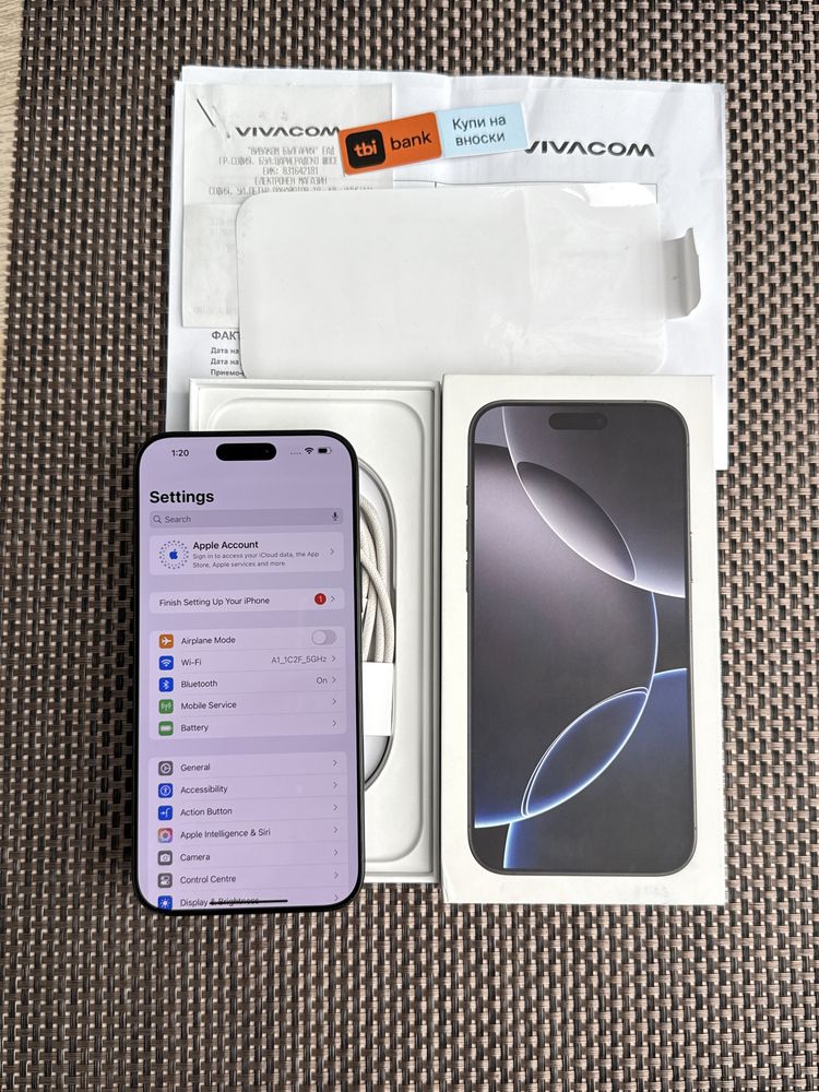 НОВ!24М ГАР /ЛИЗИНГ/ iPhone 16 Pro Max 256Gb Black Titanium