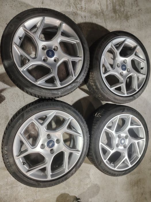 Jante originale Ford Fiesta 4x108 r17 anvelope iarna Senzori presiune