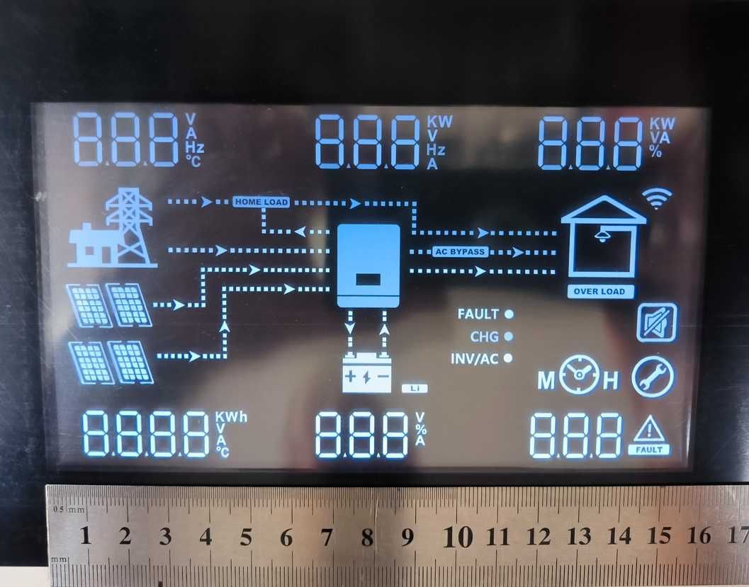 3200W  UPS/Хибриден MPPT соларен инвертор 24V Suyeego с Wi-Fi