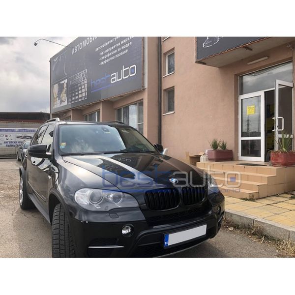 Черен Гланц Двойни Бъбреци за BMW X5 E70 X6 E71 / БМВ Х5 Е70 Х6 Е71