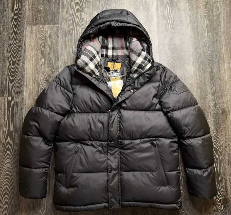 Пуховик Барбери \ burberry мужская куртка теплая зимняя