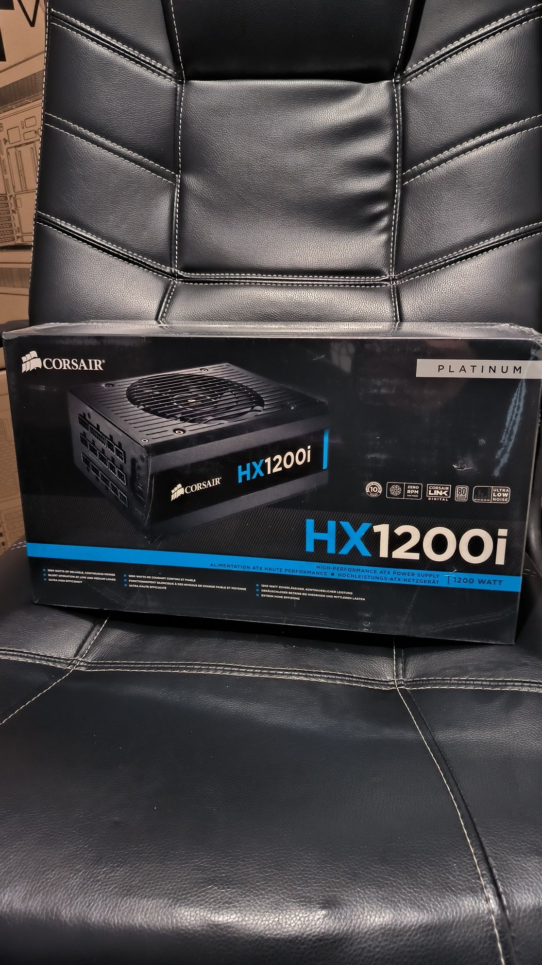 Sursa modulara Corsair HX1200I 80+ Platinum 1200W, sigilata