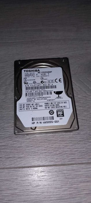 Hard Disk TOSHIBA MK1059GSMP 1 TB 5400RPM 8MB Cache SATA