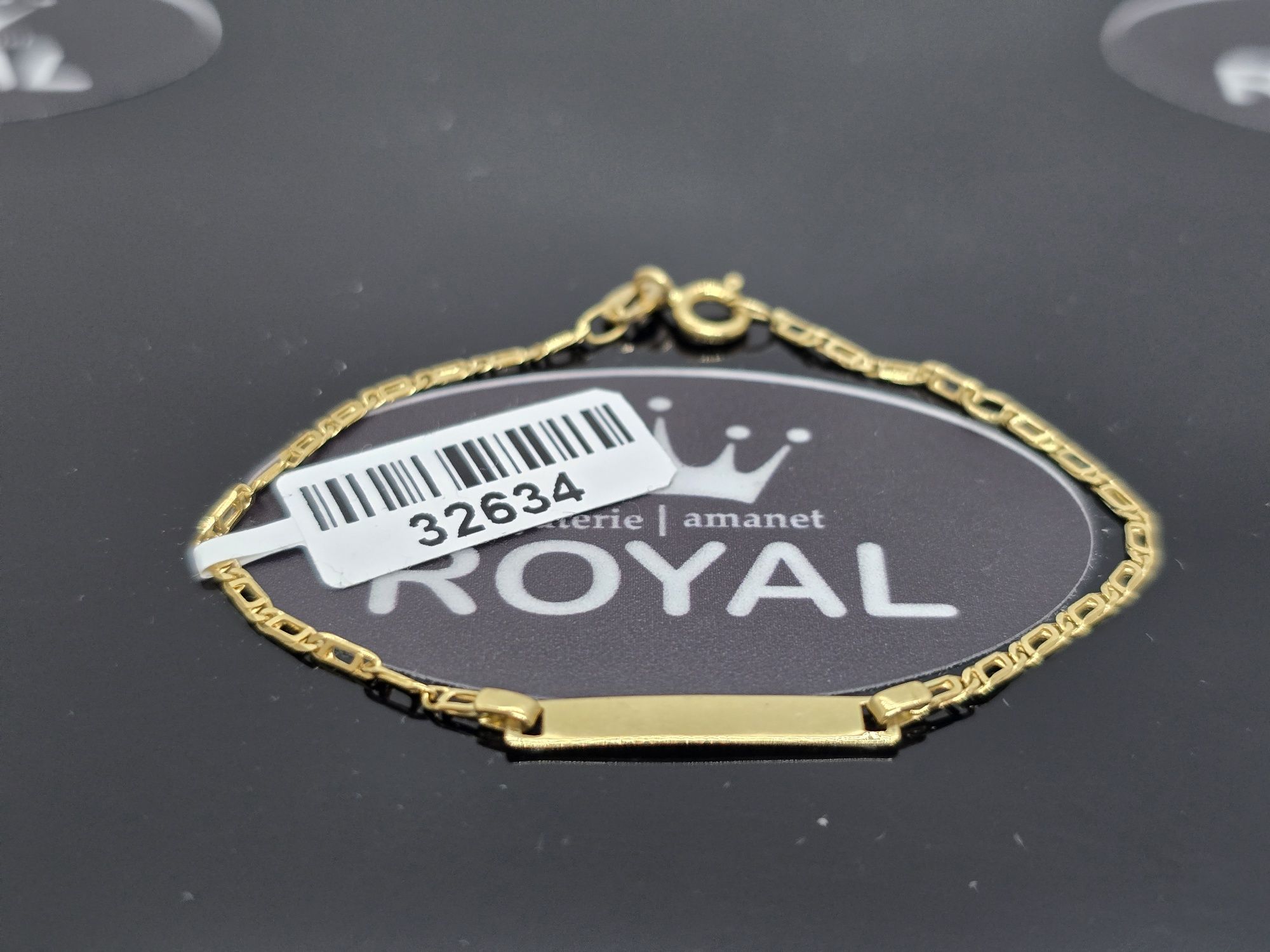Bijuteria Royal: Brățară aur 18 k/1.40 gr