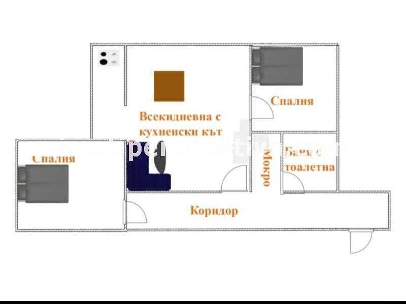 Продава се Тристаен апартамент в Пловдив, Тракия - 60 кв.м за 2072 €/кв.м - Снимка #17