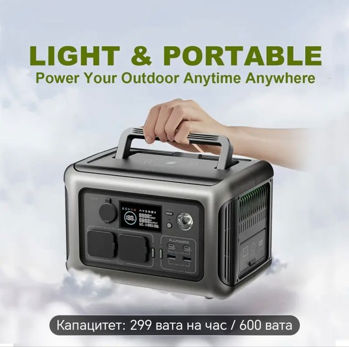 ALLPOWERS R600 преносима зарядна електростанция