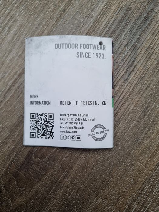 Чисто нови оригинални обувки LOWA Zephyr GTX HI TF