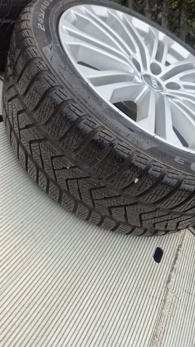Jante audi r18 ,a4,a5,a6,5x112,cu anvelope iarna 245/40/18