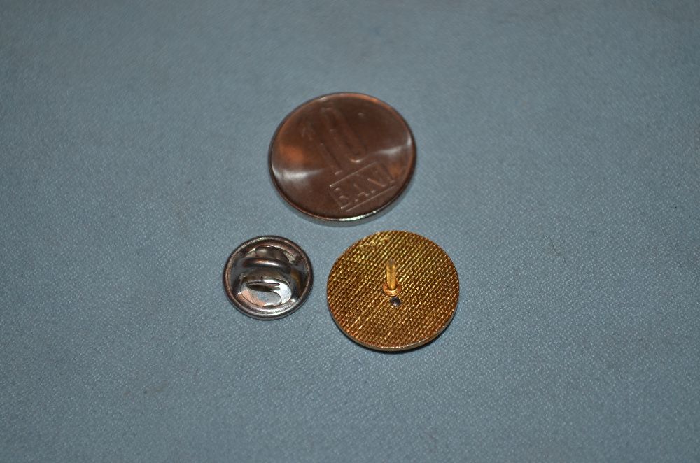 PIN AC ARGINT 925 Aurit + Diamant - FIAT - Email - Rever Costum !