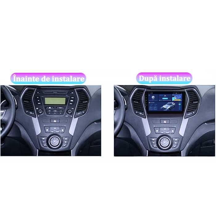 Navigatie 9'', 4GB RAM/64GB ROM, Hyundai Santa Fe 2012, Android 14