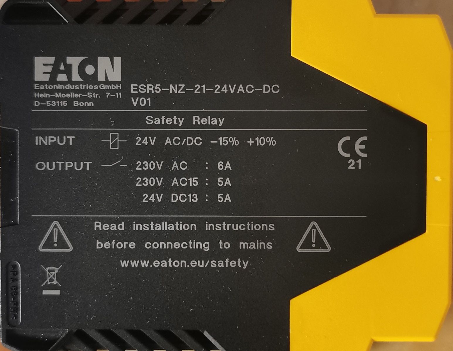 Releu de siguranță Eaton ESR5-NZ-21-24VAC-DC (118703)