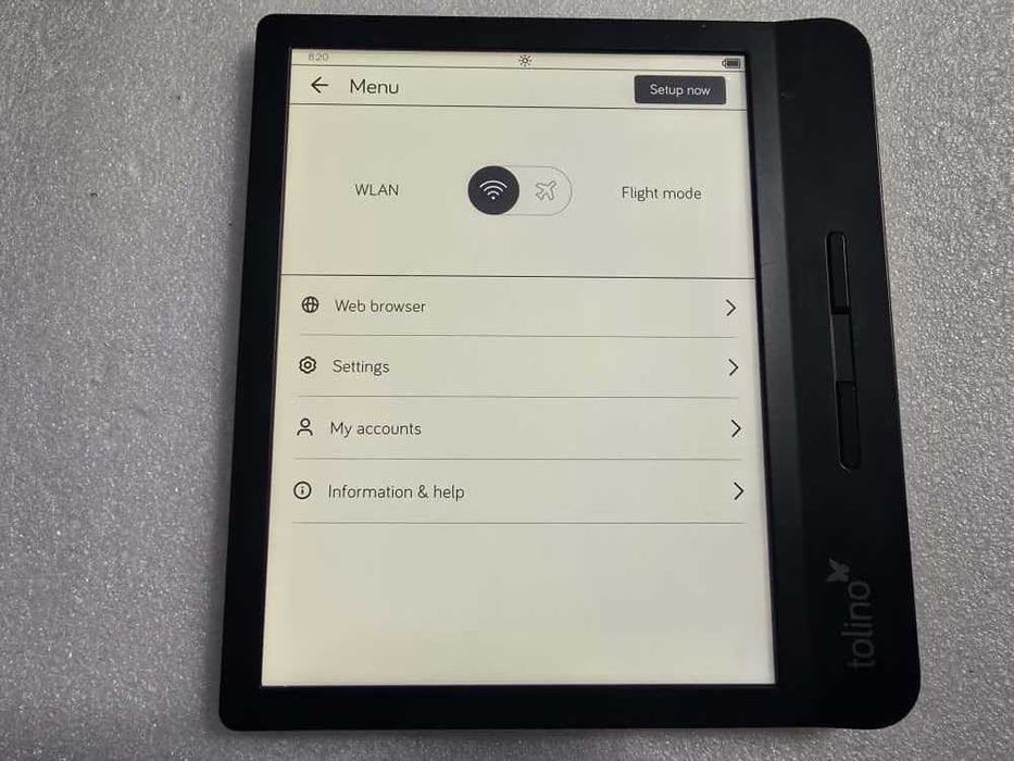 eBook Reader Tolino Vision 5, 7", 8GB, Rezolutie 1440 x 1920, Negru