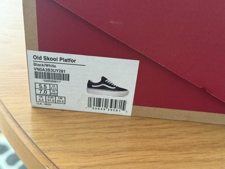 Vans old skool platform кецове
